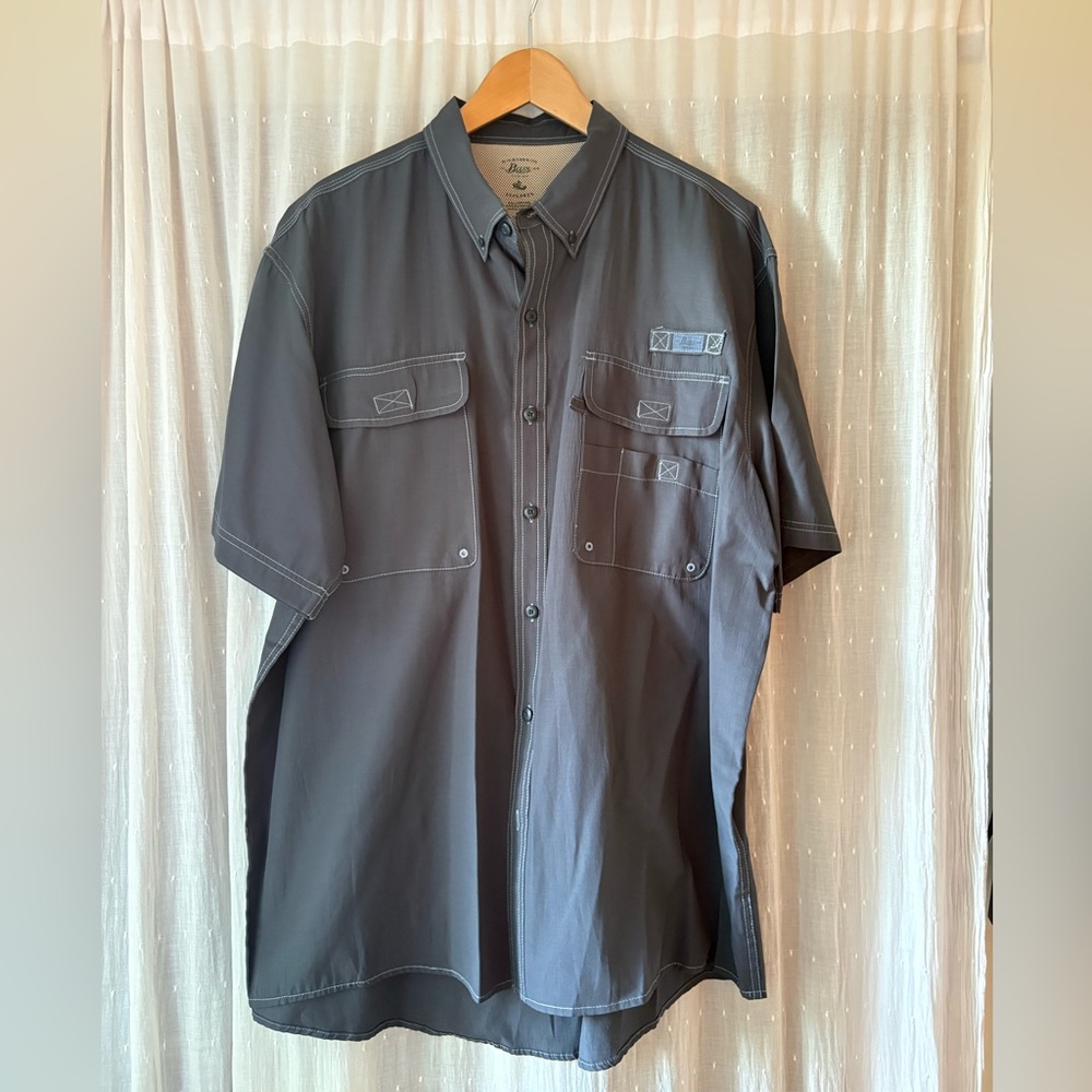 Bass Men's Charcoal Button Down Shirt